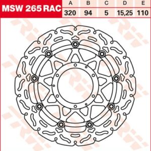 Disc de frână TRW/Lucas MSW265RAC