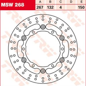 Disc de frână TRW/Lucas MSW268