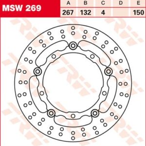 Disc de frână TRW/Lucas MSW269