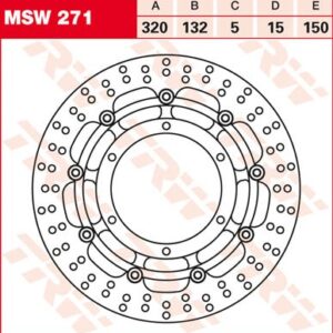 Disc de frână TRW/Lucas MSW271