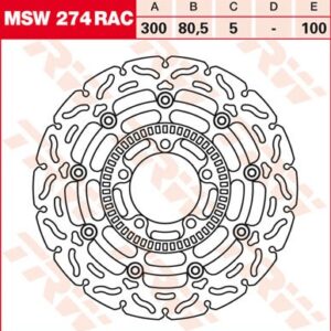 Disc de frână TRW/Lucas MSW274RAC