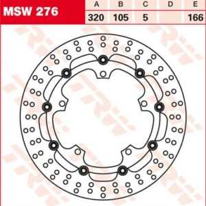 Disc de frână TRW/Lucas MSW276