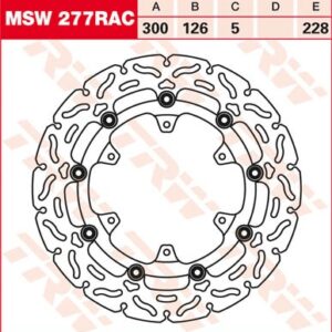 Disc de frână TRW/Lucas MSW277RAC