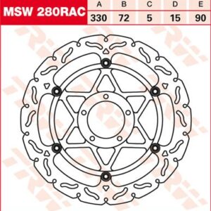 Disc de frână TRW/Lucas MSW280RAC