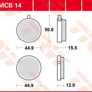 Plăcuțe de frână MCB14