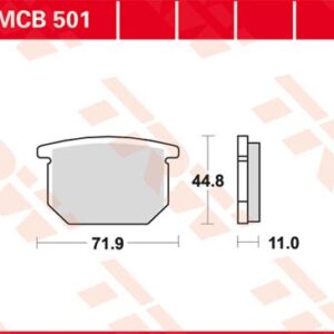 Plăcuțe de frână MCB501