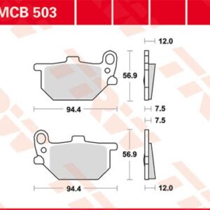 Plăcuțe de frână MCB503