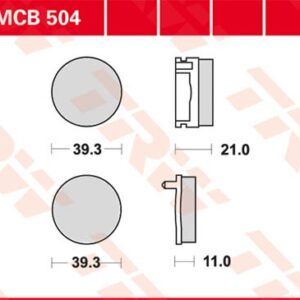 Plăcuțe de frână MCB504