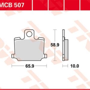 Plăcuțe de frână MCB507