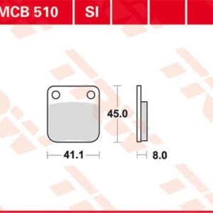 Plăcuțe de frână MCB510SI