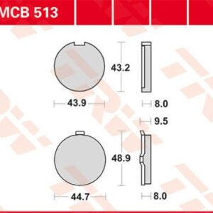 Plăcuțe de frână MCB513