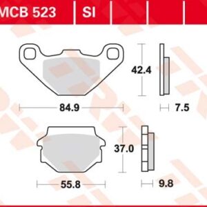 Plăcuțe de frână MCB523SI