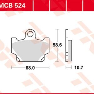 Plăcuțe de frână MCB524