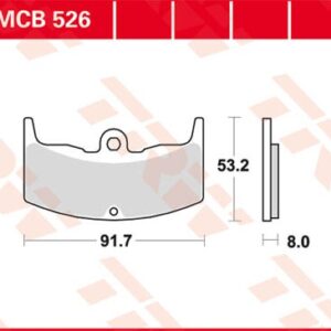 Plăcuțe de frână MCB526