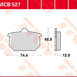 Plăcuțe de frână MCB527