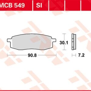 Plăcuțe de frână MCB549SI