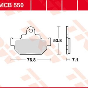 Plăcuțe de frână MCB550