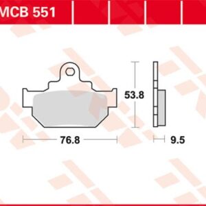 Plăcuțe de frână MCB551