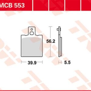 Plăcuțe de frână MCB553