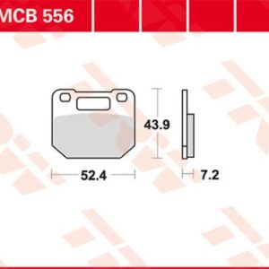 Plăcuțe de frână MCB556