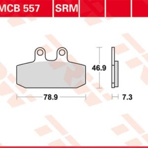 Plăcuțe de frână MCB557SRM