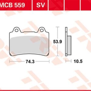 Plăcuțe de frână MCB559SV