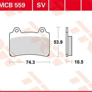 Plăcuțe de frână MCB559