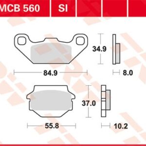 Plăcuțe de frână MCB560