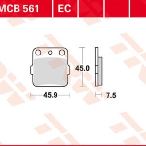 Plăcuțe de frână MCB561EC