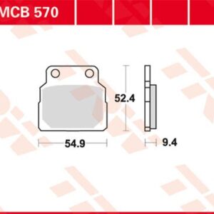 Plăcuțe de frână MCB570