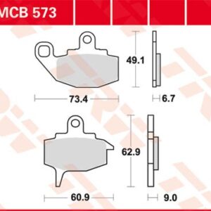 Plăcuțe de frână MCB573