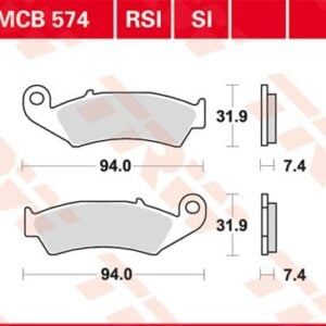 Plăcuțe de frână MCB574RSI