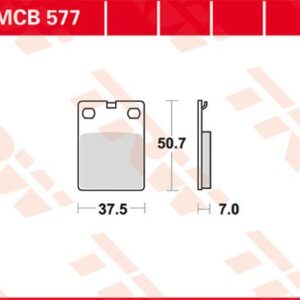 Plăcuțe de frână MCB577
