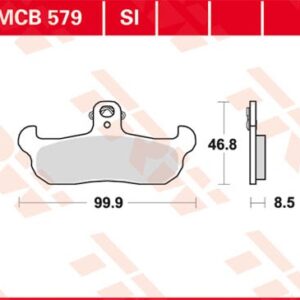 Plăcuțe de frână MCB579