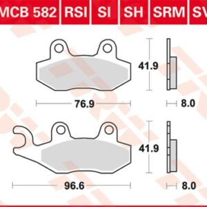 Plăcuțe de frână MCB582RSI