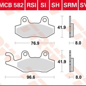 Plăcuțe de frână MCB582SRM