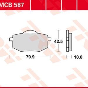 Plăcuțe de frână MCB587