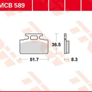 Plăcuțe de frână MCB589