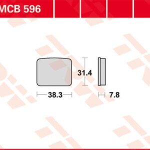 Plăcuțe de frână MCB596