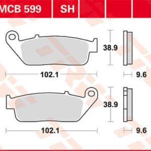 Plăcuțe de frână MCB599SH