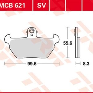 Plăcuțe de frână MCB621SV