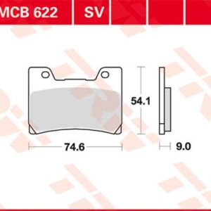 Plăcuțe de frână MCB622SV