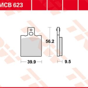 Plăcuțe de frână MCB623