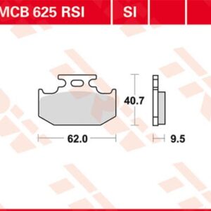 Plăcuțe de frână MCB625RSI