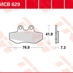 Plăcuțe de frână MCB629