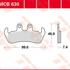 Plăcuțe de frână MCB630