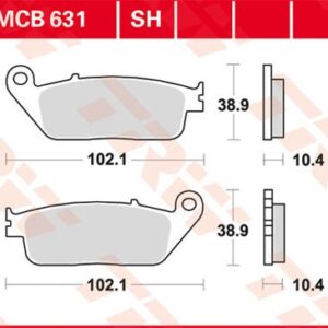 Plăcuțe de frână MCB631SH