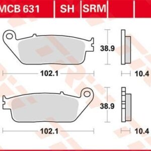 Plăcuțe de frână MCB631SRM