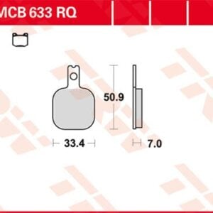 Plăcuțe de frână MCB633RQ