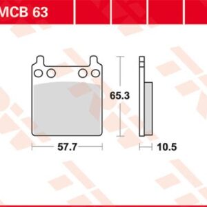 Plăcuțe de frână MCB63
